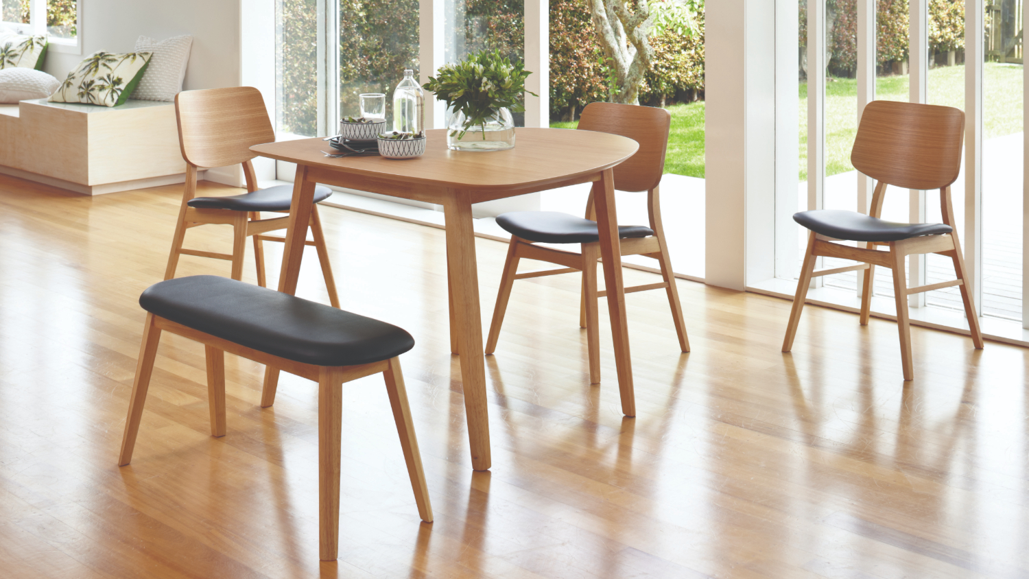 Zara Dining Bench - Black