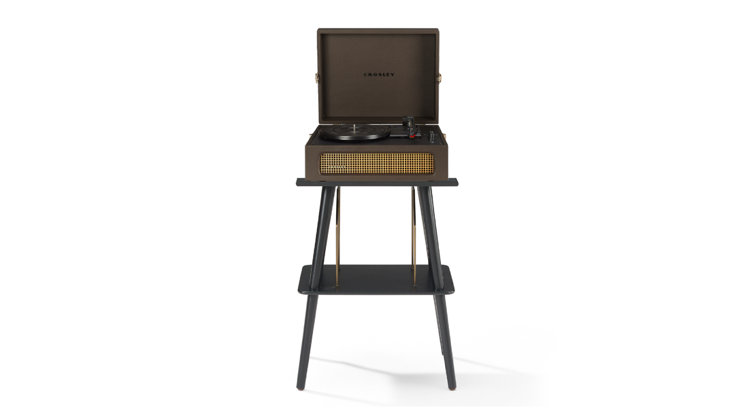 Crosley Voyager Bluetooth Turntable with Crosley Entertainment Stand - Cocoa