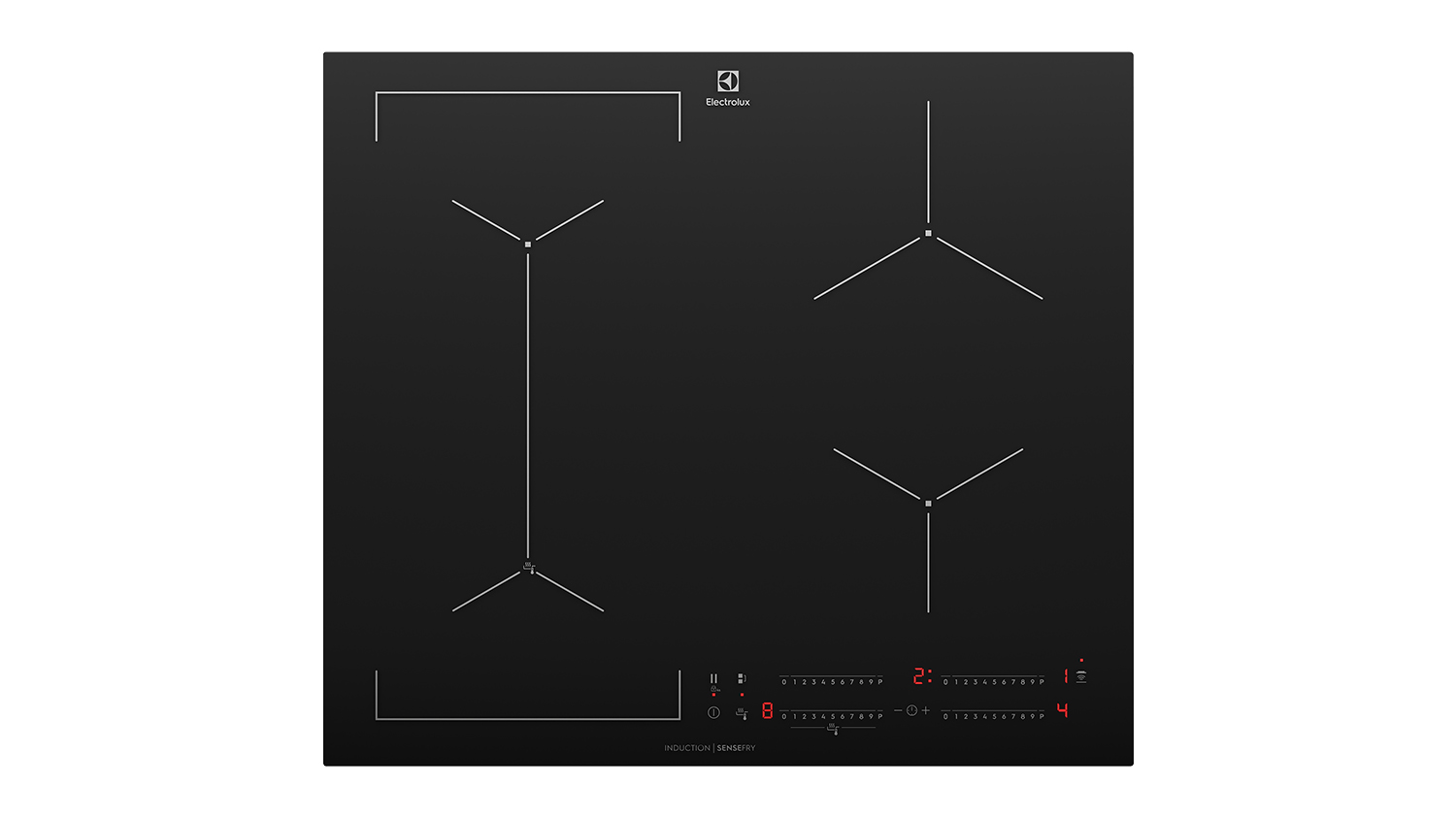 Electrolux 60cm 4 Zone Induction Cooktop - Black Glass (EHI645BF)