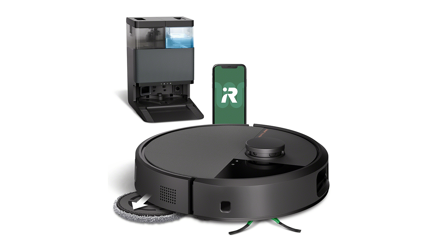 iRobot Roomba Plus 505 Combo Robotic Vacuum & Mop with Multifunctional Docking Station - Black (N185000)