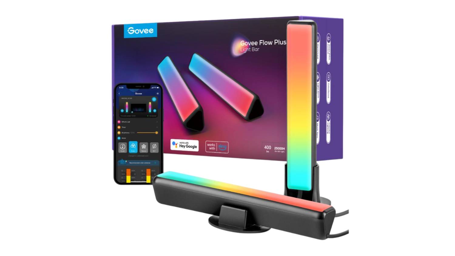 Govee Flow Plus Light Bar with Wi-fi, Bluetooth Connectivity