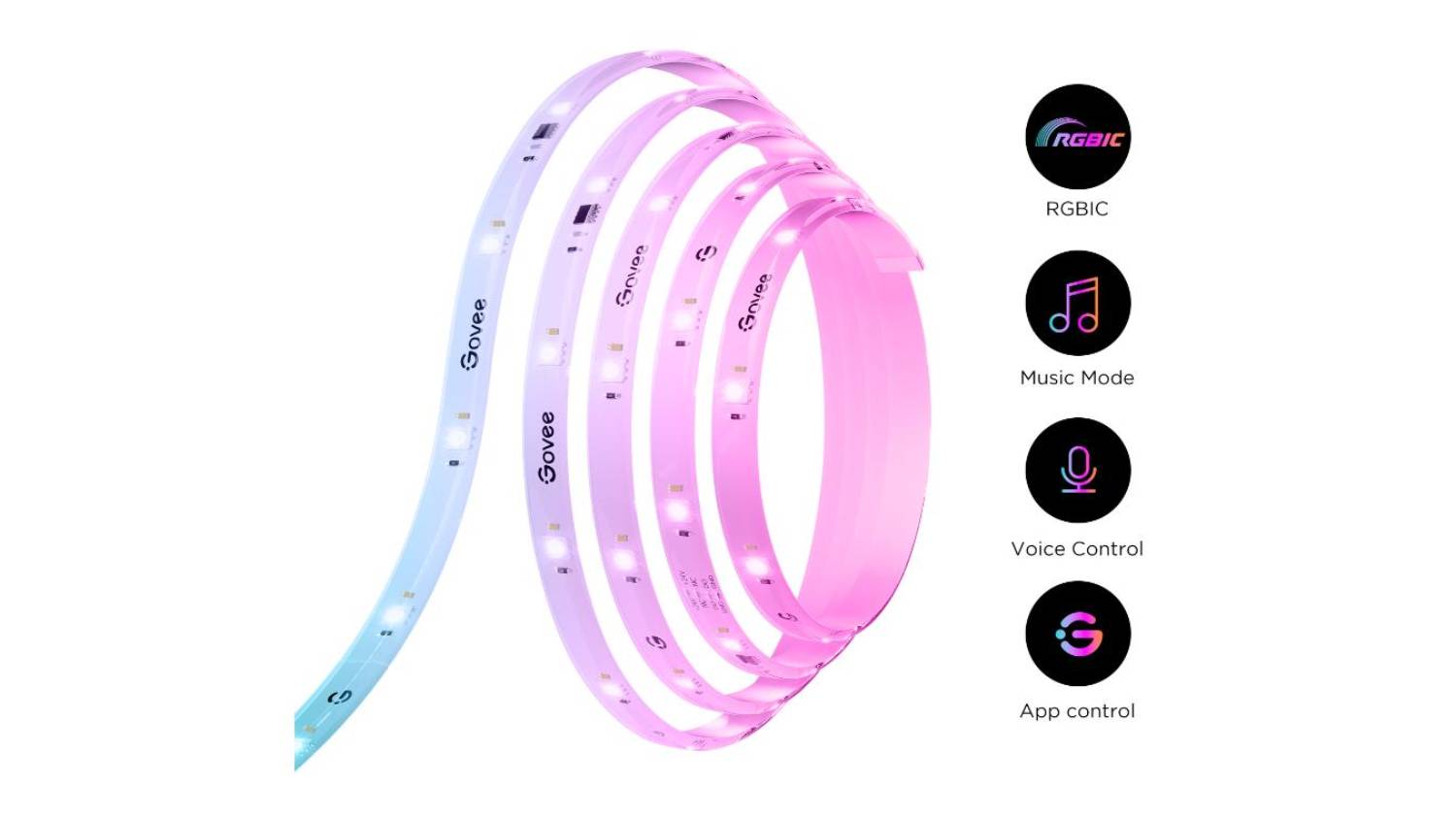 Govee RGB LED Smart Light Strip 5m with Matter Compatibility