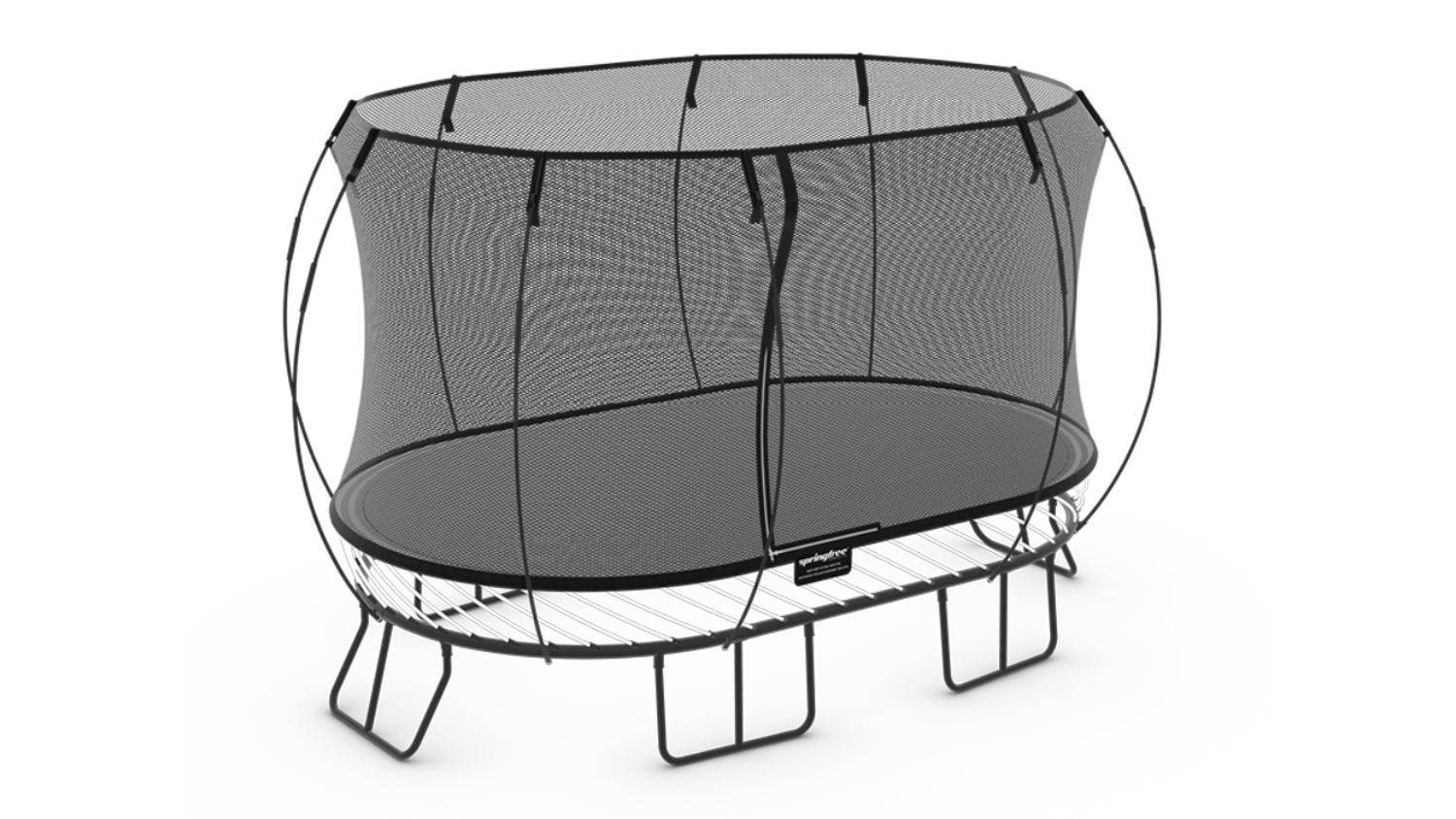 Springfree Large Trampoline 4 x 2.4m Oval with Sports Equipment Bundle