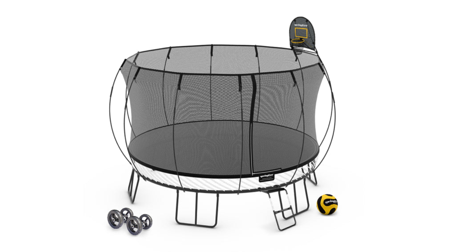 Springfree Jumbo Trampoline 4m Round with Move Equipment Bundle