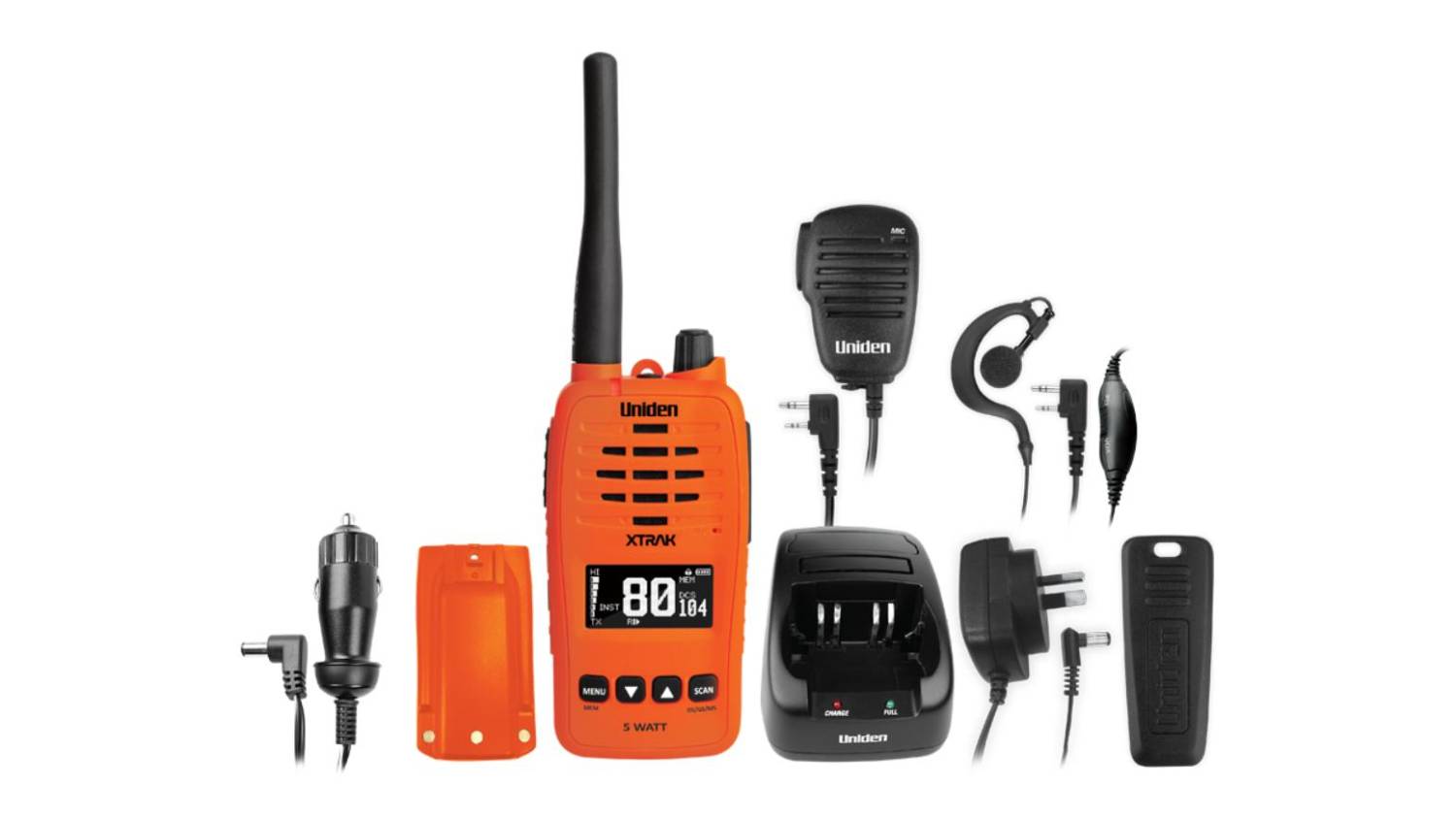 Uniden XTRAK 50 Walkie Talkie - Orange