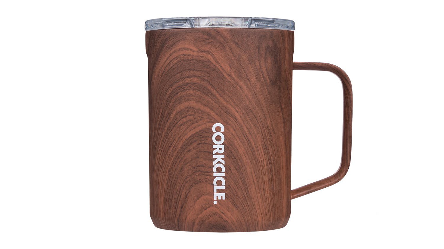 Corkcicle Pure Taste Mug with Lid 500ml - Walnut Wood