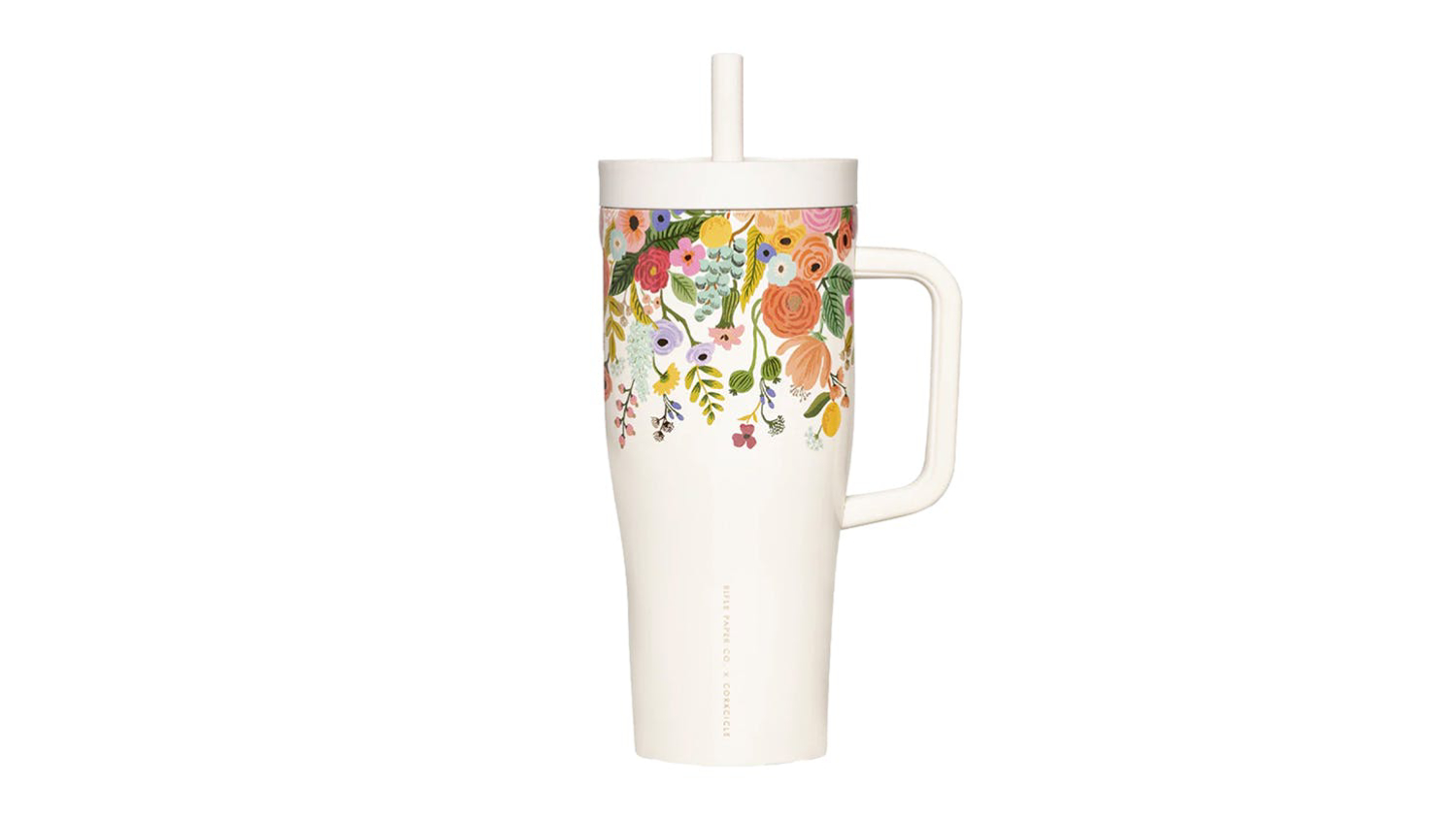 Corkcicle Pure Taste Mug with Lid 500ml - Garden Party Cream