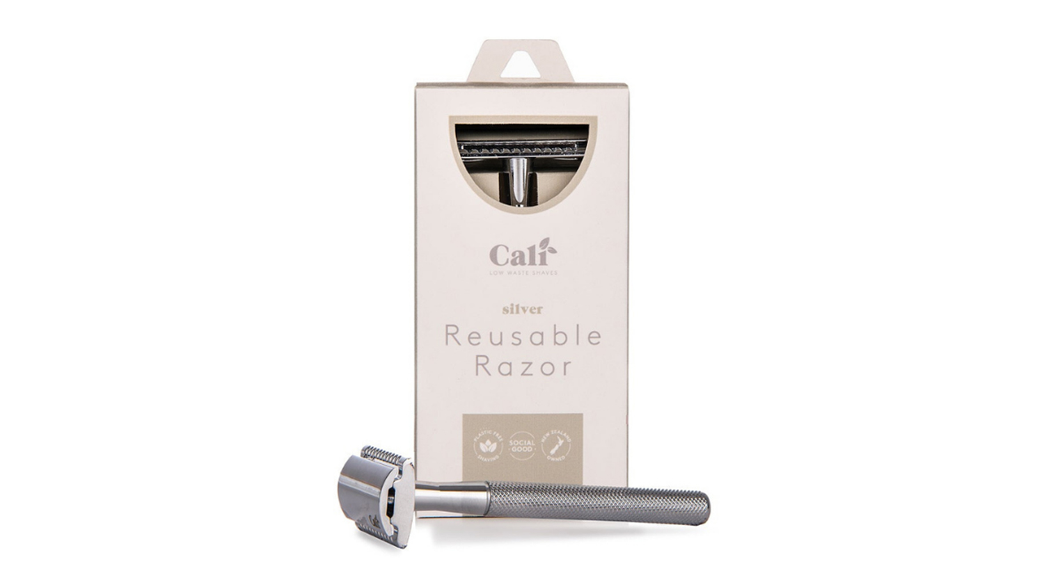 CaliWoods Eco-Friendly Safety Razor - Silver