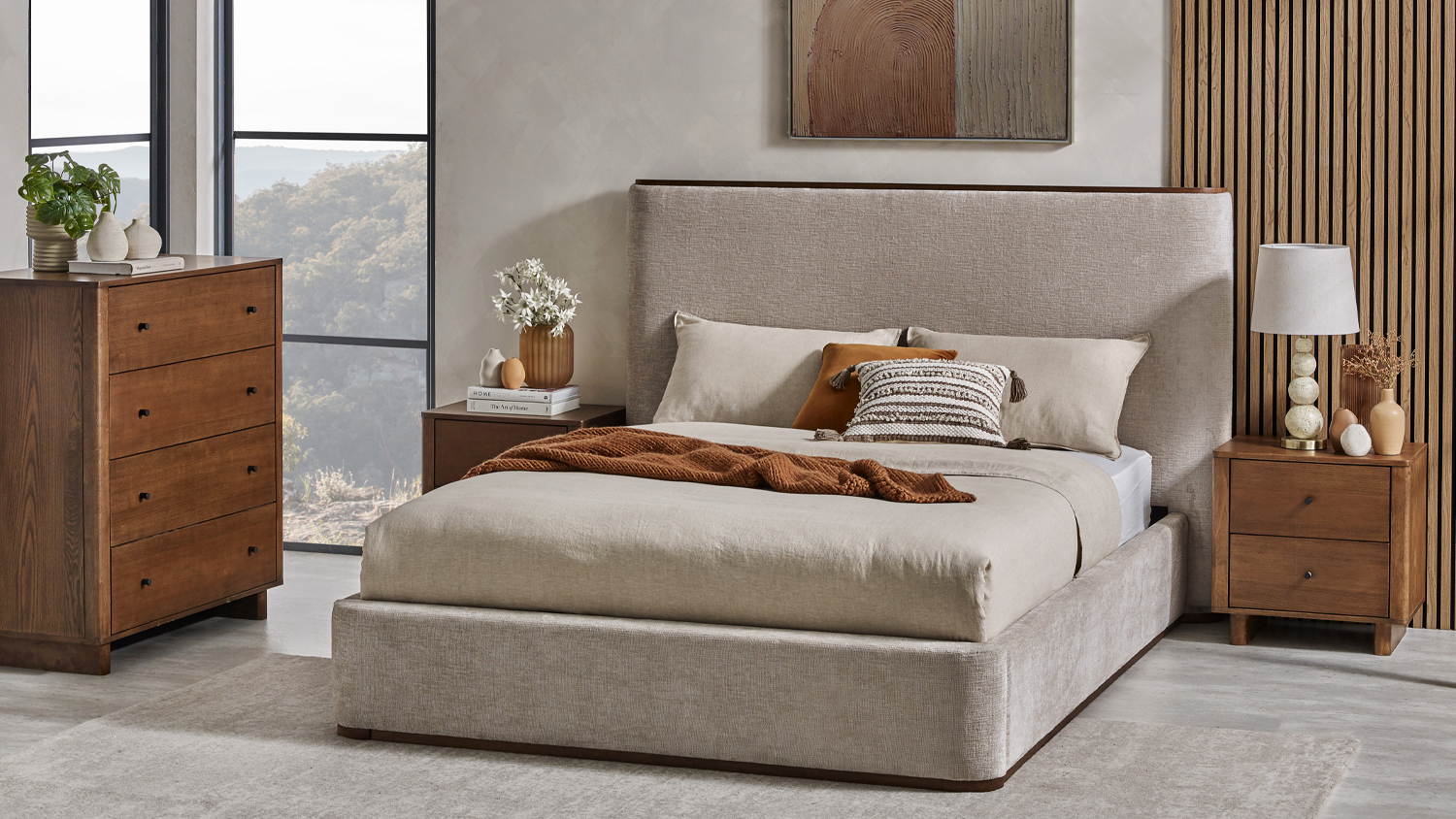 Harrison Super King Upholstered Bed Frame