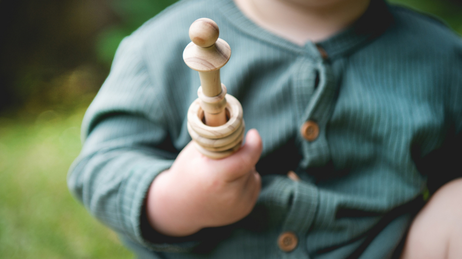 CaliWoods Organic Baby Shower Gift Set 2pcs. - Charcoal Shapes