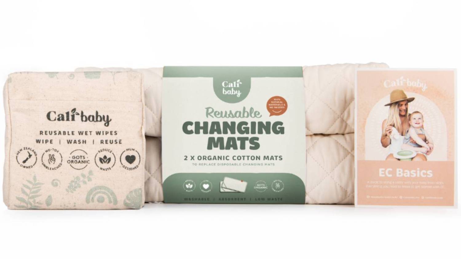 CaliWoods Eco-Friendly Baby Shower Gift Set 3pcs.