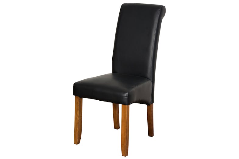 Trafalgar Black Roll Top Dining Chair by Coastwood Furniture