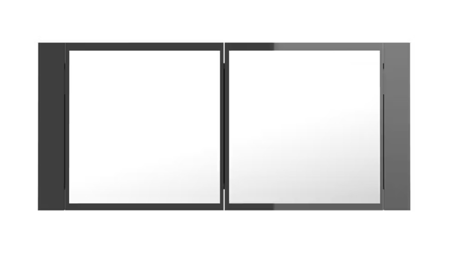 NNEVL LED Backlit Bathroom Mirror Cabinet in 100 x 12 x 45cm
