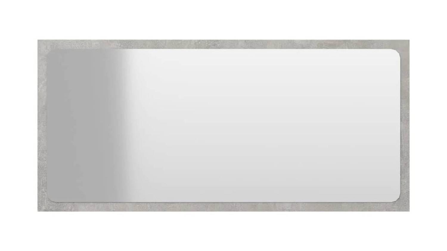 NNEVL Bathroom Mirror 80x1.5x37cm - Concrete Grey