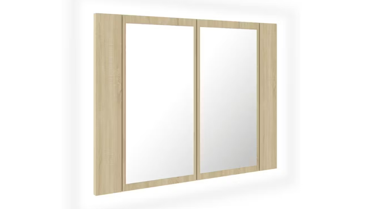 NNEVL LED Backlit Bathroom Mirror Cabinet in 60 x 12 x 45cm