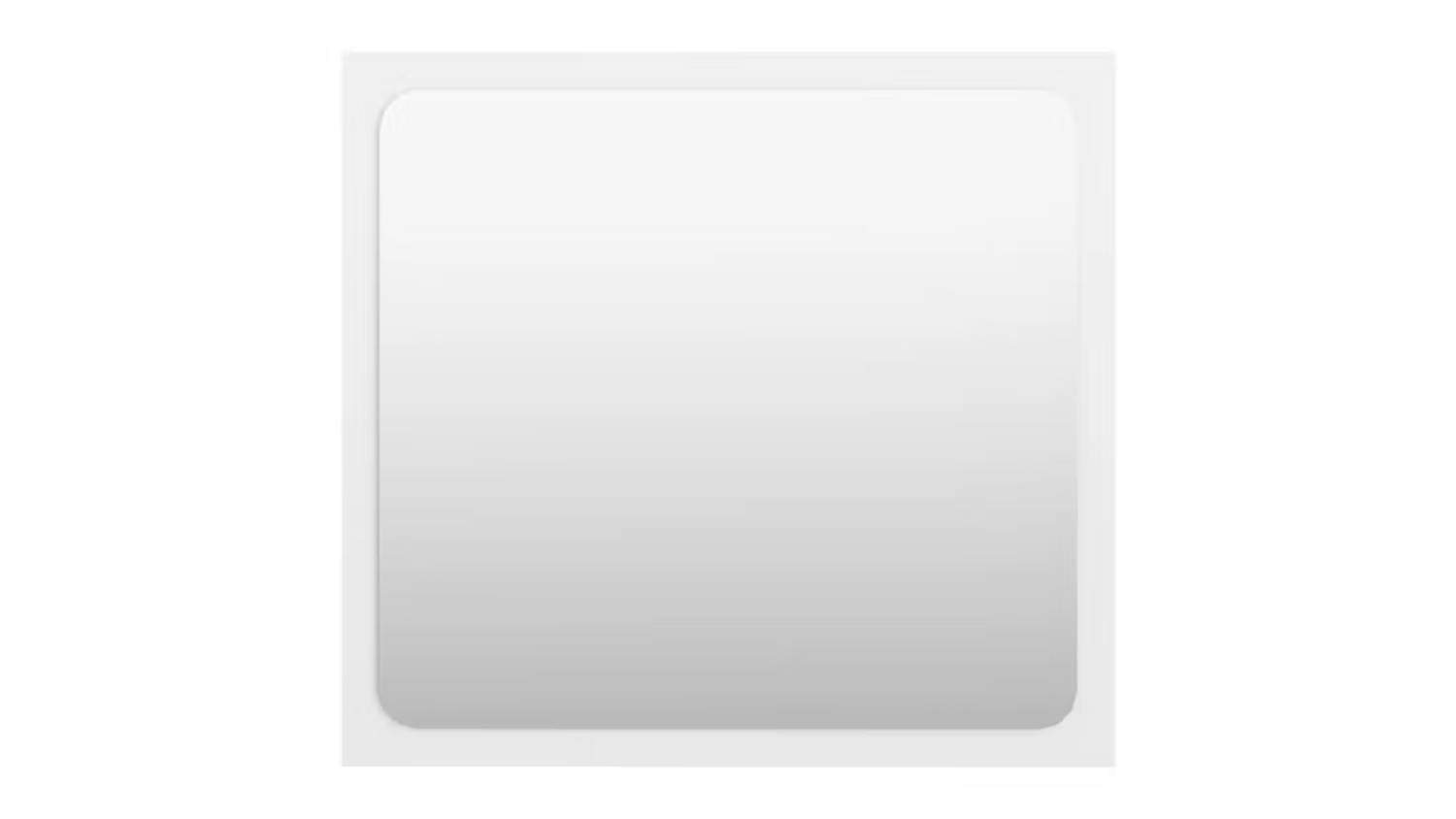 A square NNEVL bathroom mirror with a modern, minimalist design