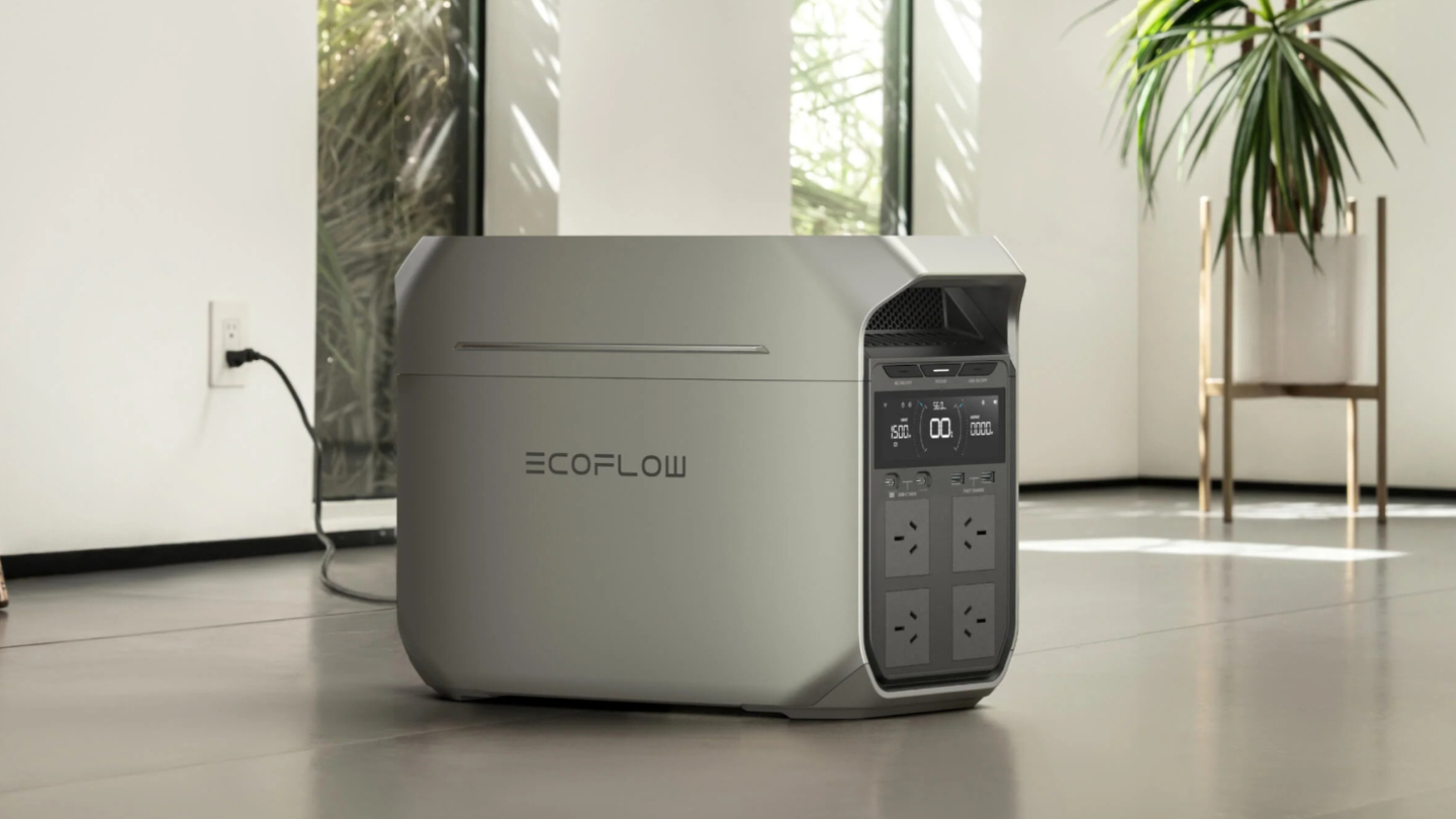 EcoFlow Delta 3 Plus 1800W Portable Power Station - Black (EFDELTA3PLUS)