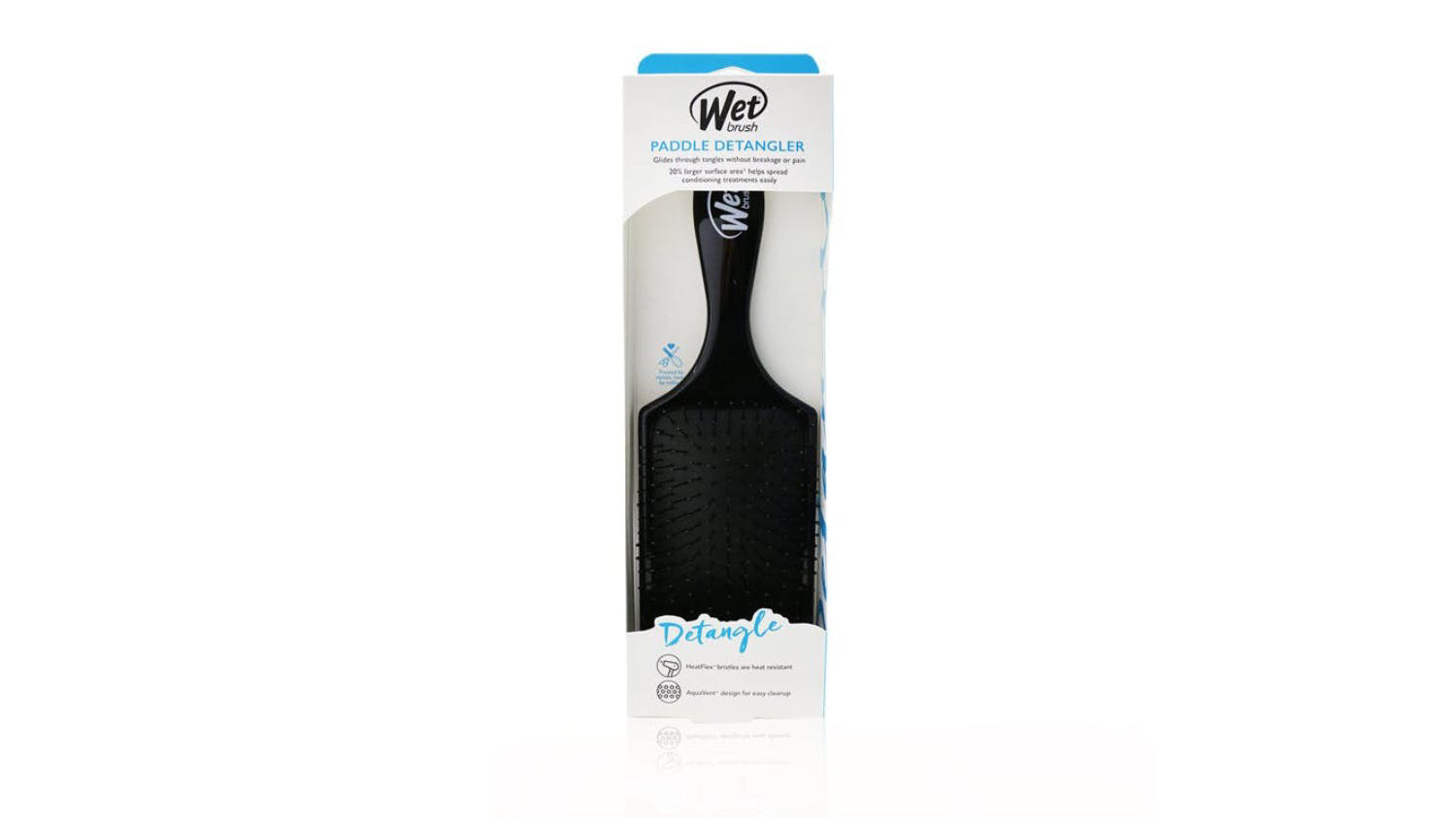 Wet Brush Paddle Detangler - # Black - 1pc
