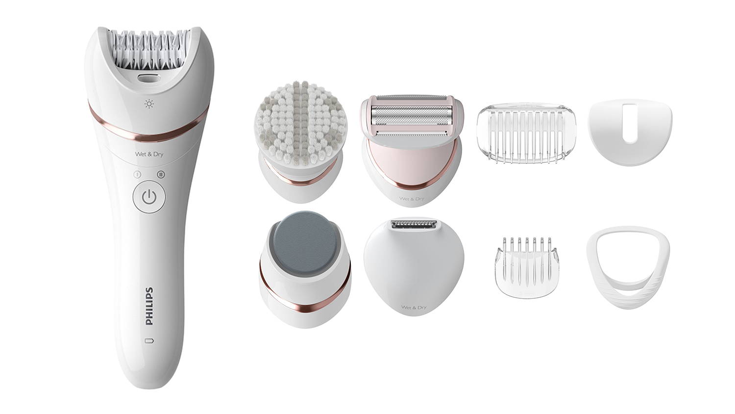 Philips Series 8000 Cordless Wet & Dry Epilator - White (BRE740/10)
