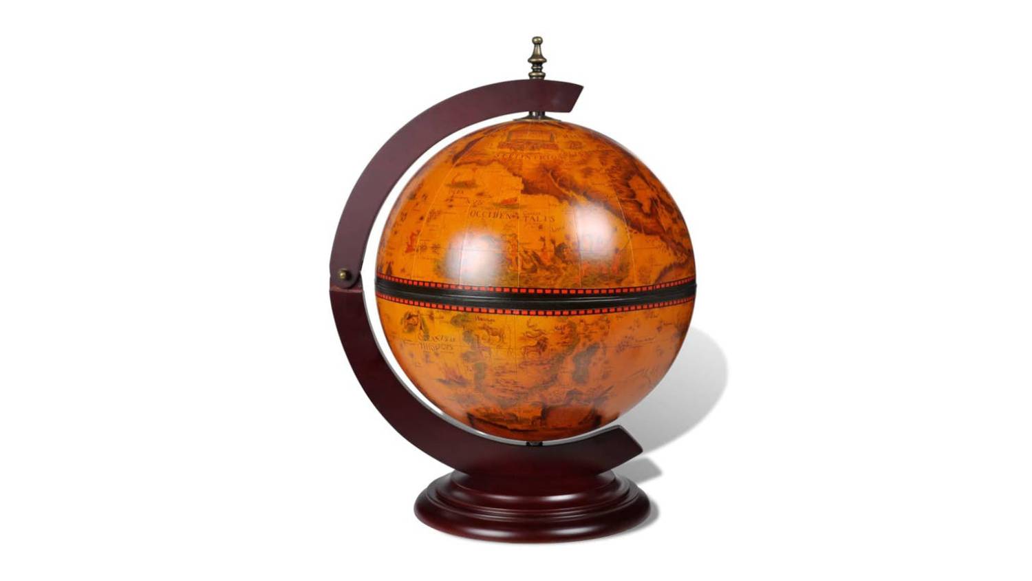 NNEVL Tabletop Wine Bar Globe Stand