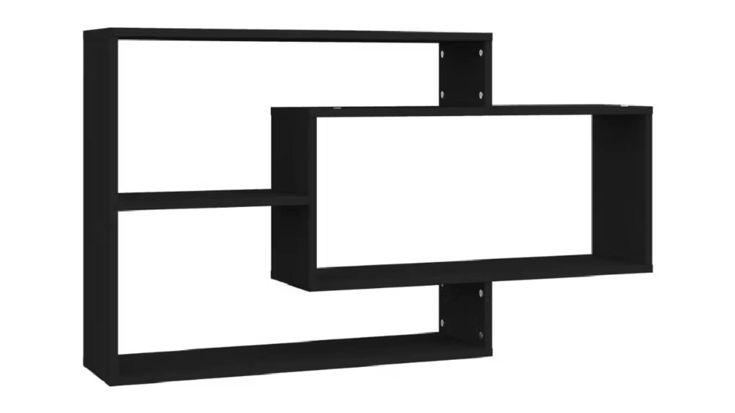 NNEVL Wall Shelves 104 x 20 x 58.5cm - Black