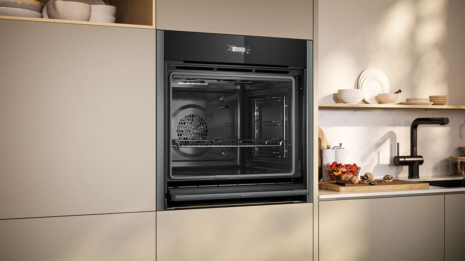 Neff 60cm Smart Built-In Oven with 14 Programs - Graphite Grey (B54CR71G0B)