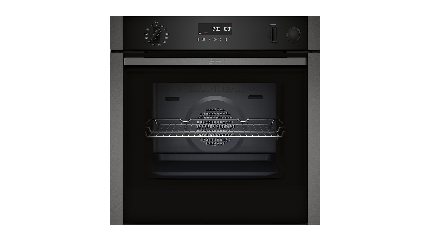 Neff 60cm Smart Built-In Steam Oven with 11 Programs - Graphite Grey (B5AVM7AG7A)