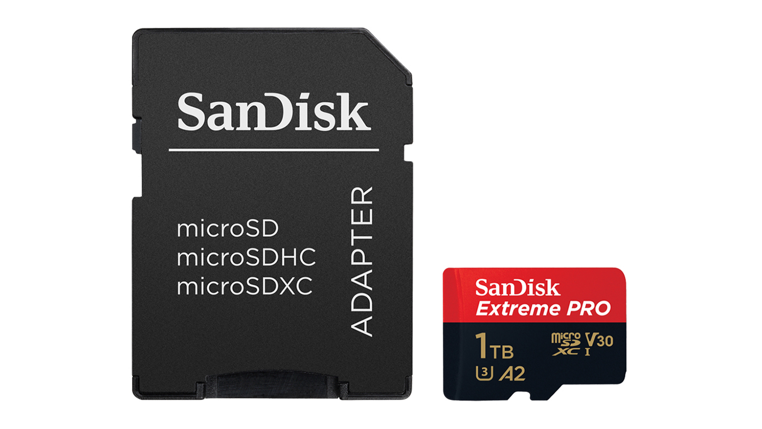 SanDisk Extreme Pro MicroSD Card with Adapter - 1TB (SQXCD, MICROSDXC, UHS-I, V30, U3, Read 200 MB/s)