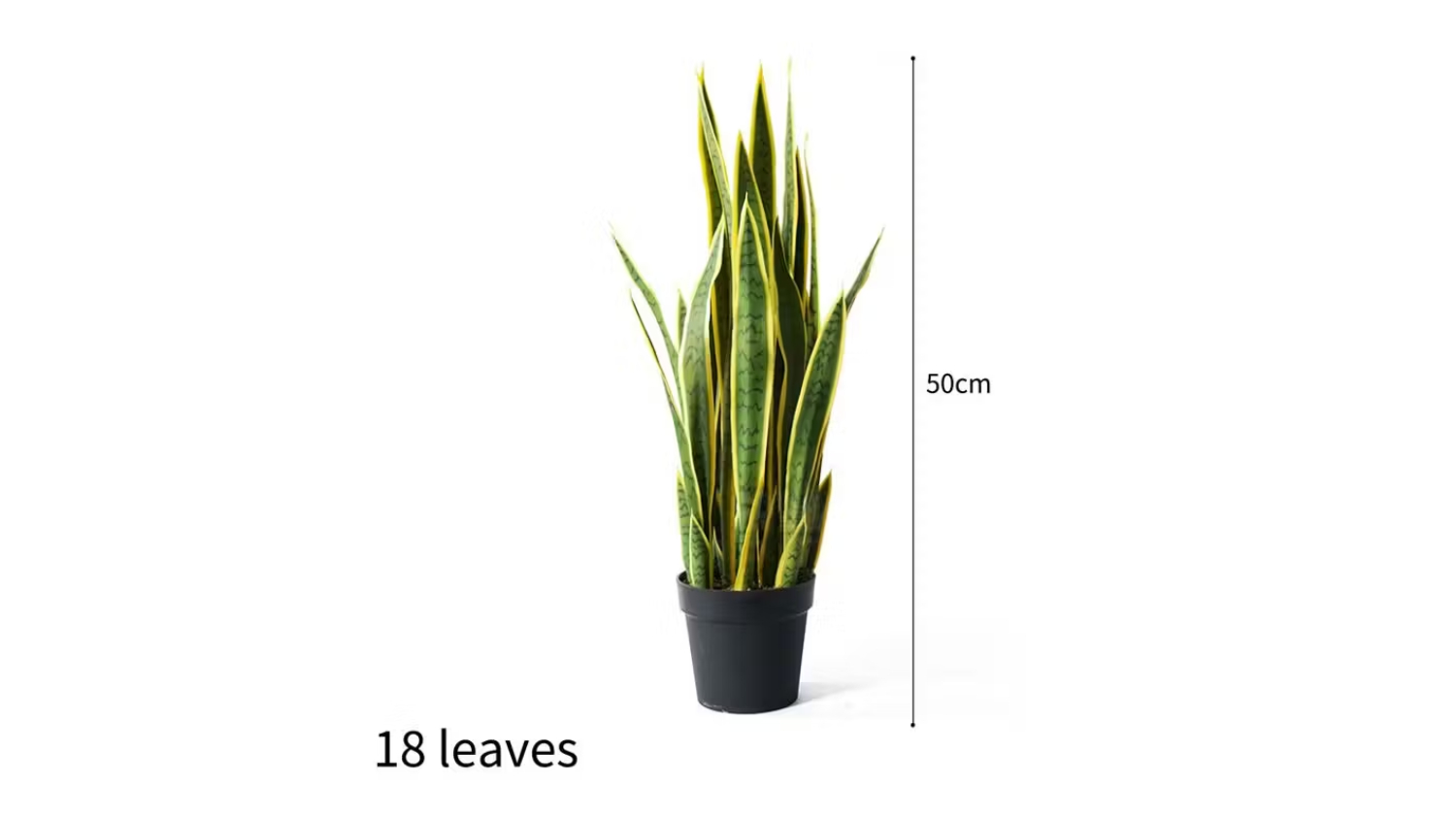 Soga Artificial Yellow Edge Tiger Piran Plant 50cm