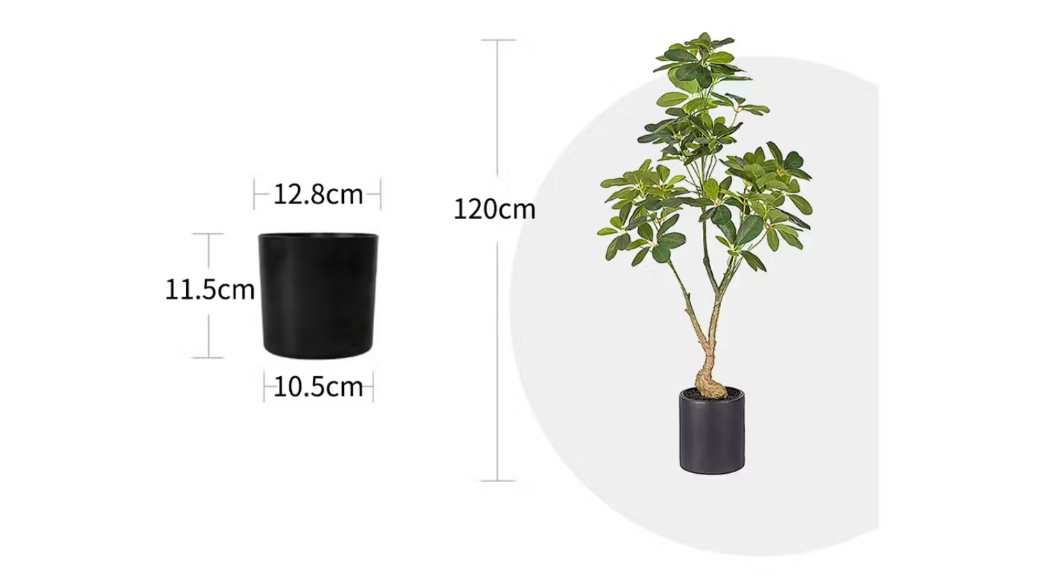 Soga cm Artificial Schefflera Plant 120cm