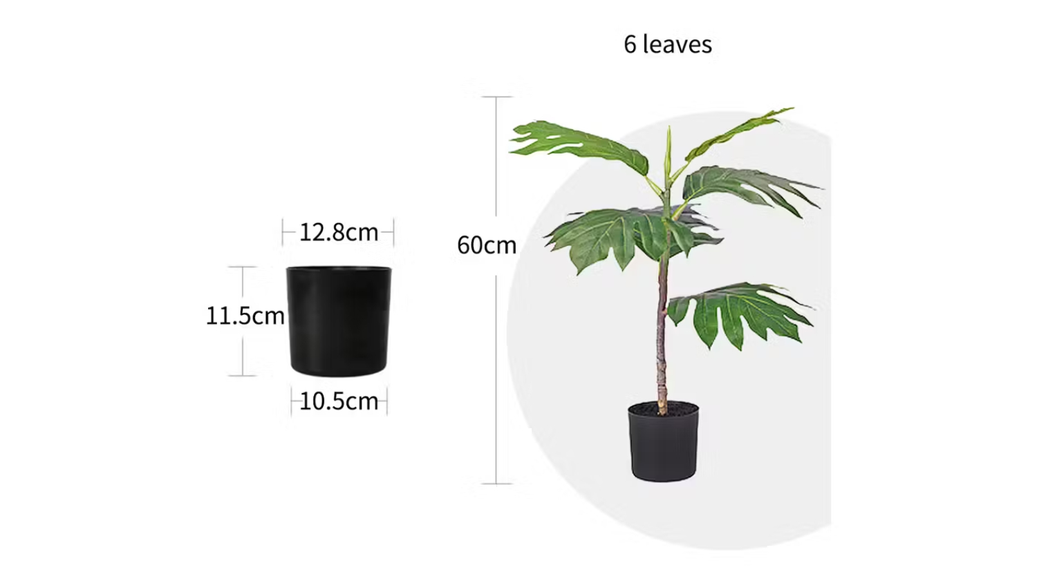 Soga Artificial Philodendron Plant 60cm