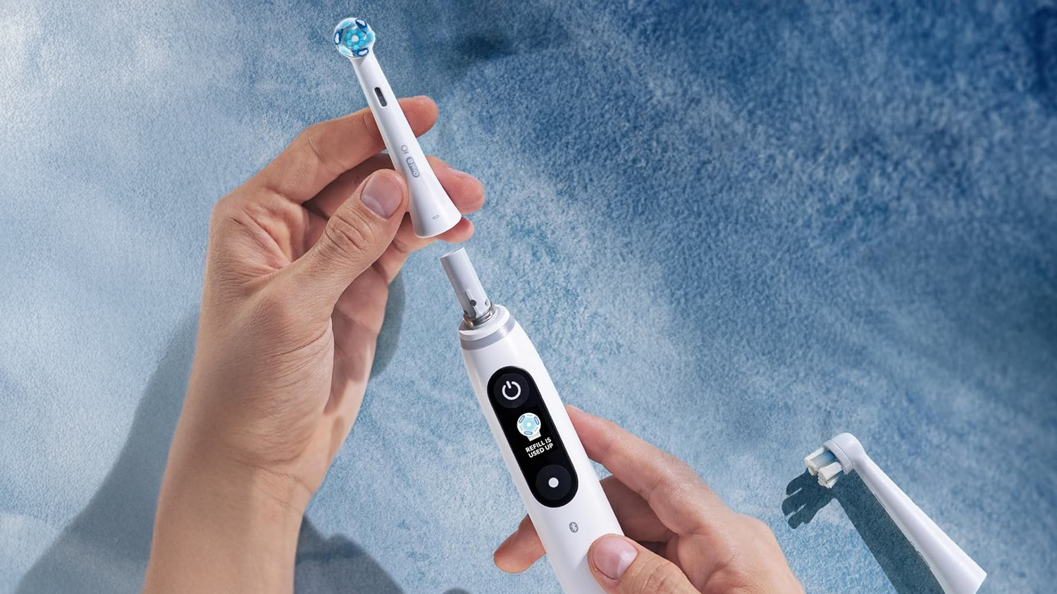 Oral-B iO Advanced Clean Replacement Brush Head - 2 Pack/White (CW-2)