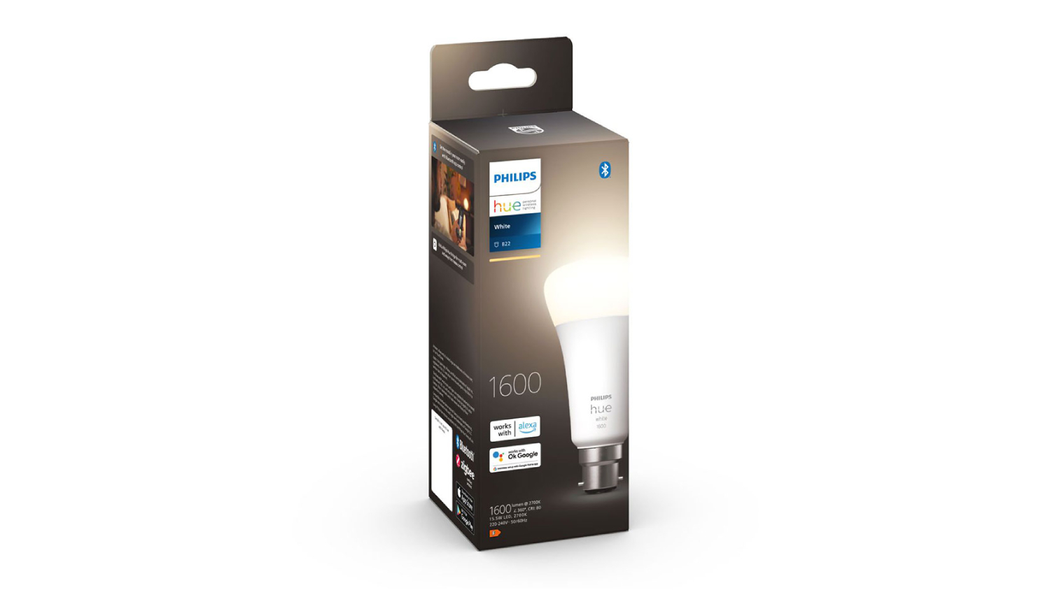 Philips Hue A67 B22 Warm White Smart Bulb