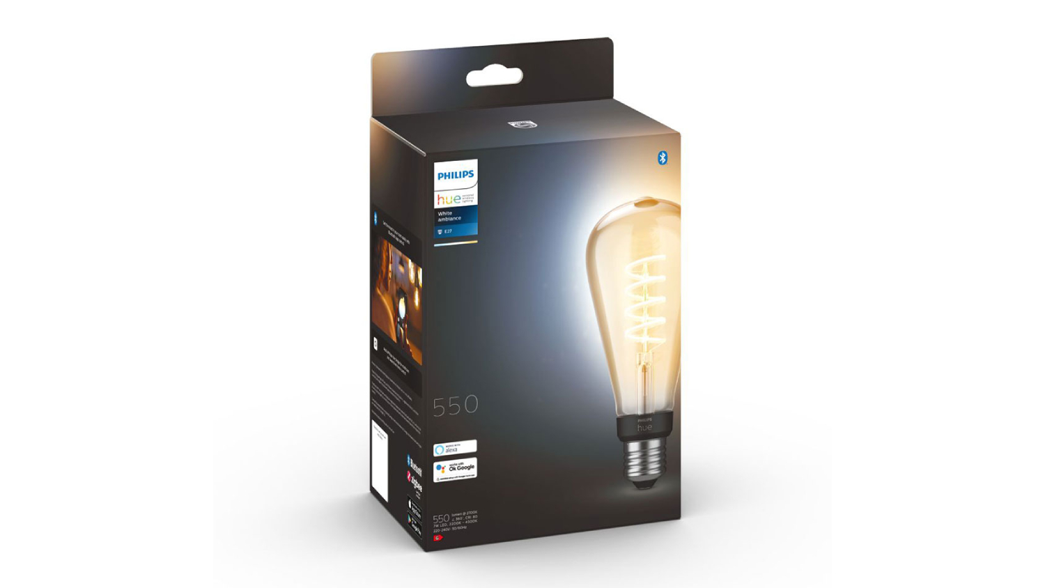 Philips Hue ST72 E27 Extra Warm White Smart Filament Bulb