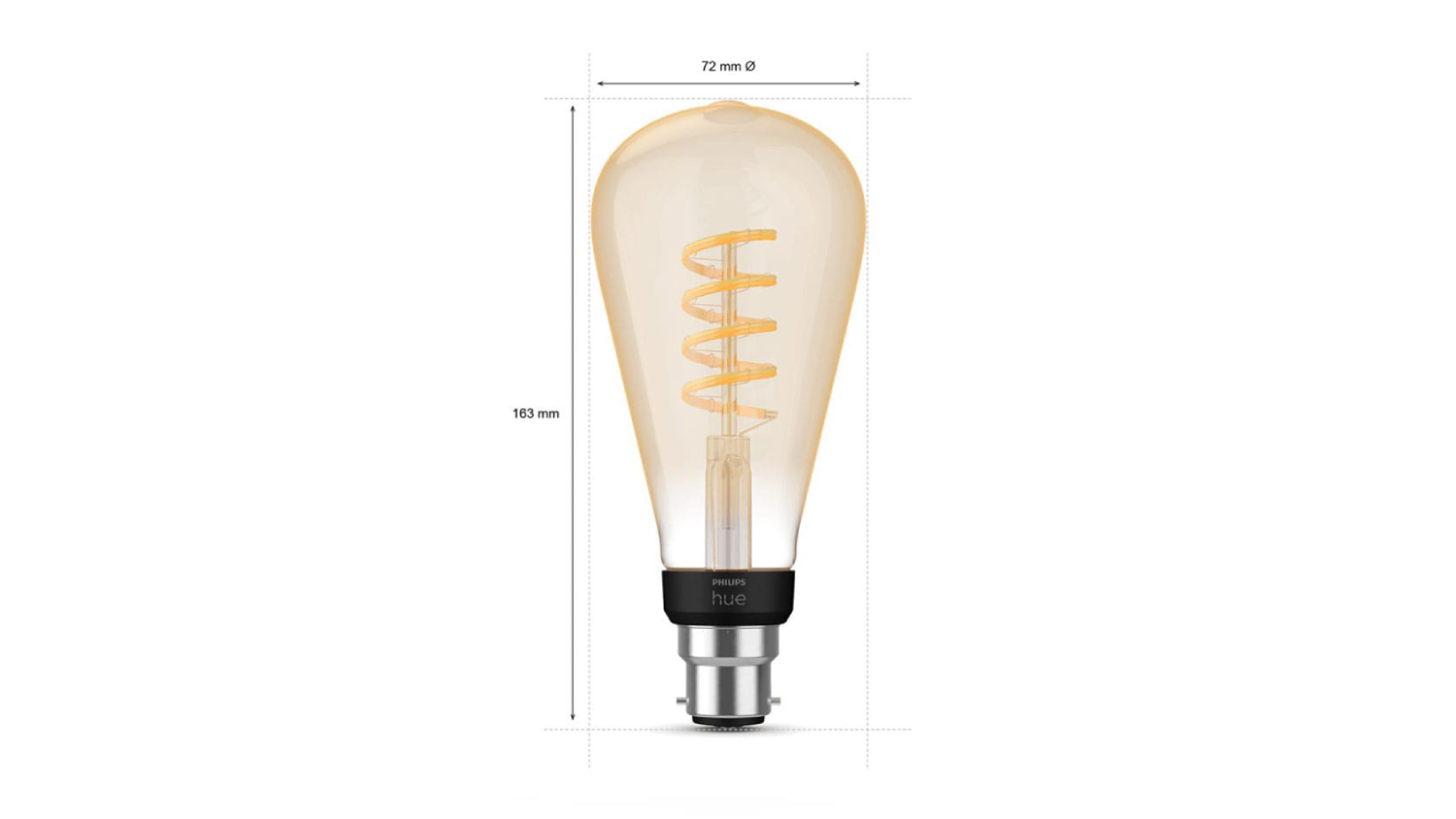 Philips Hue ST72 B22 Extra Warm White Smart Filament Bulb