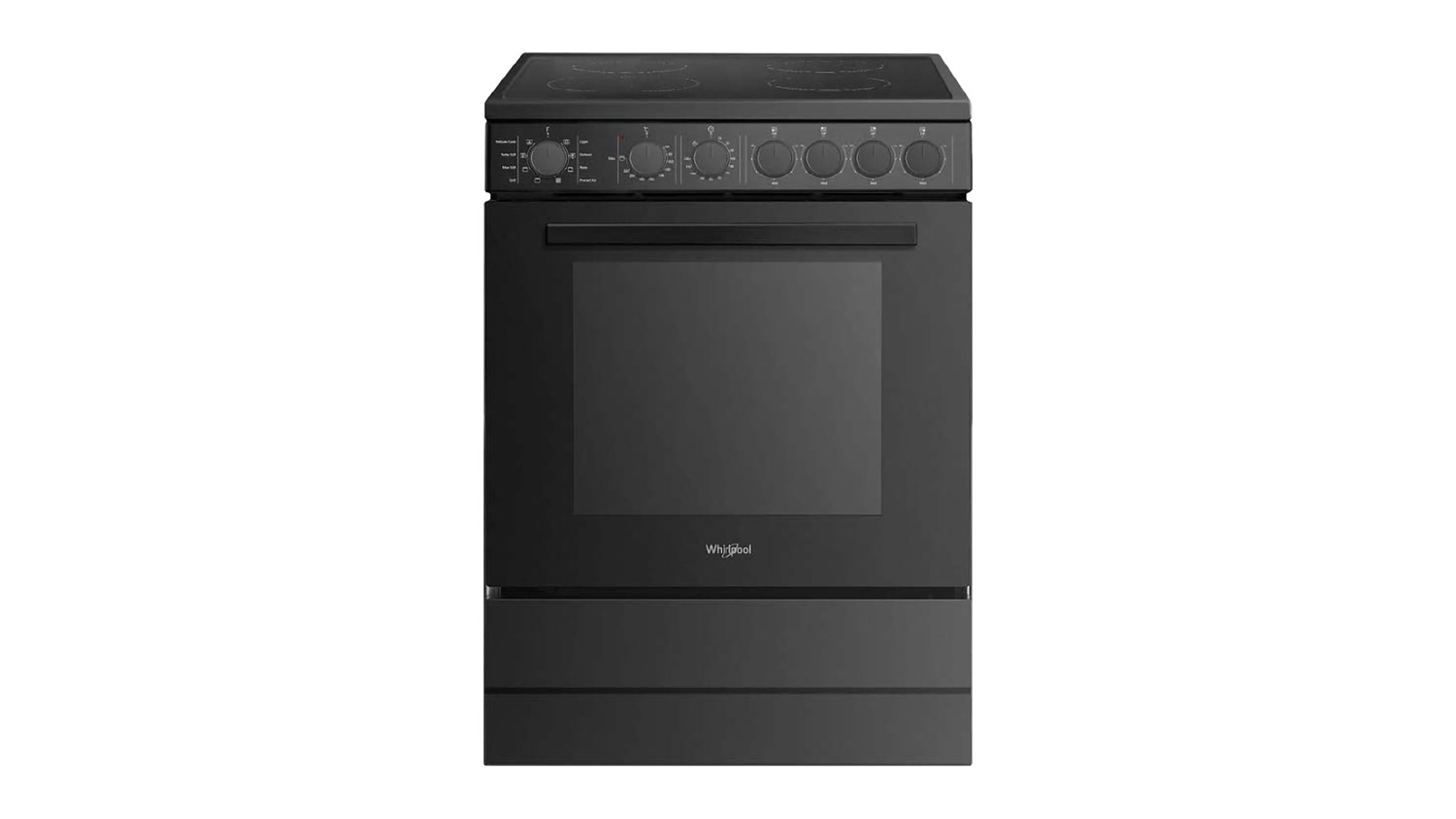 Whirlpool 60cm Freestanding Oven with Ceramic Cooktop - Black (WS67V9KMB)