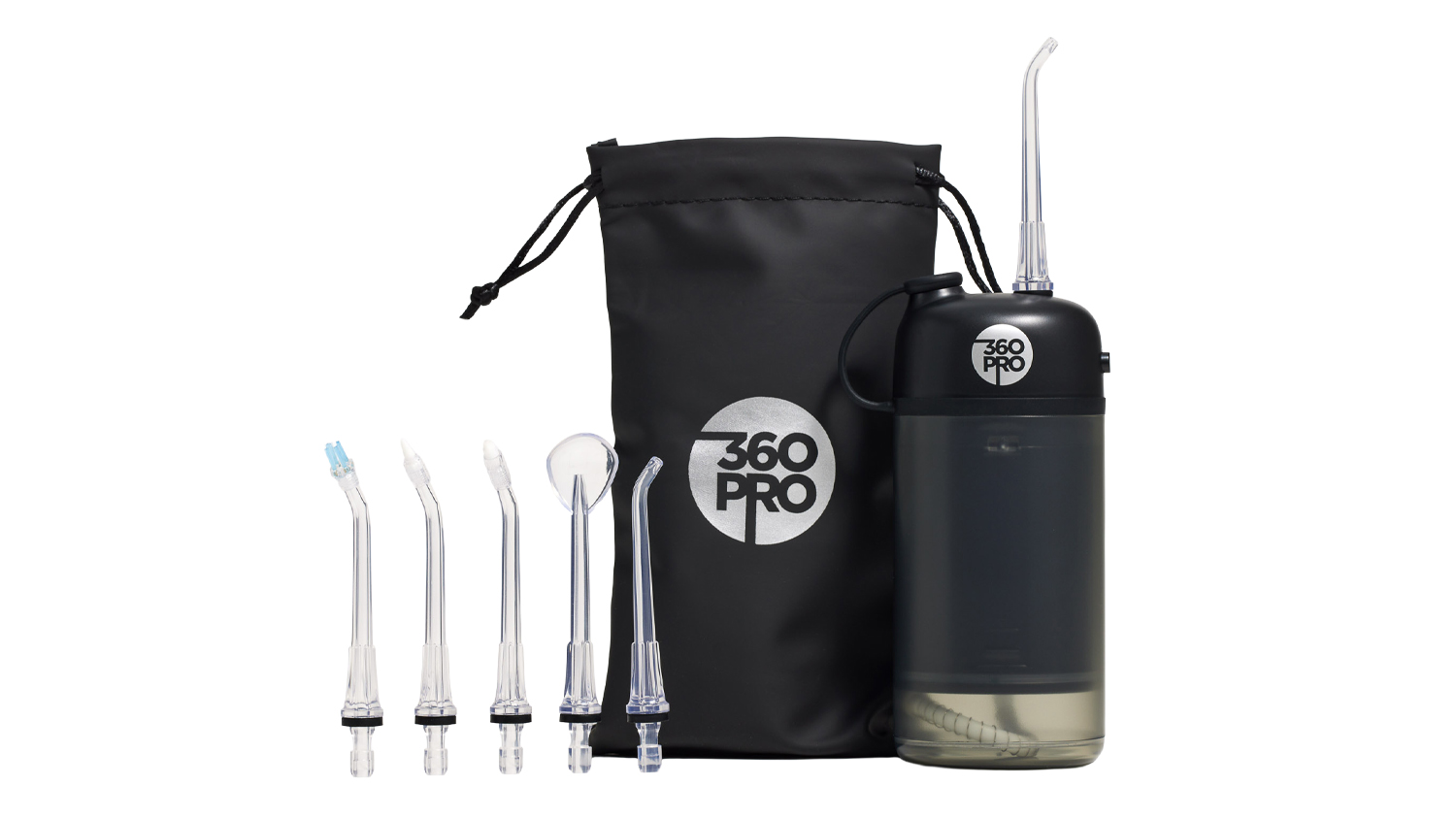 360PRO Cordless 150ml Travel Water Flosser - Black (FC5260B)