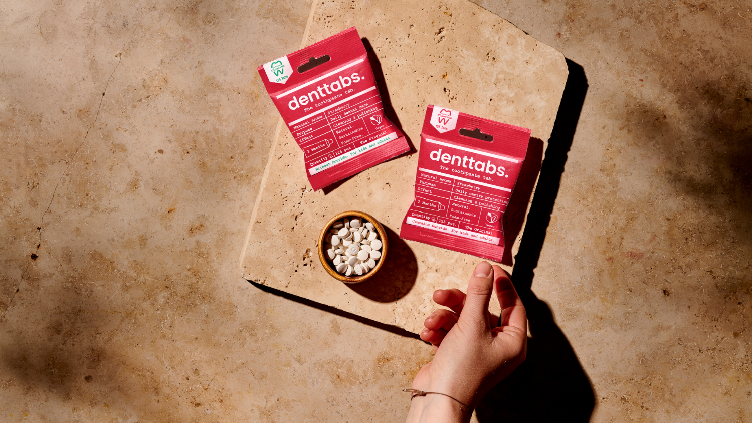 CaliWoods RDenttabs Sustainable Toothpaste Tablets Two Month Supply Pack - Strawberry Fluoridatedeusable Circular Silicone Baking Mat 25cm 2pcs. - Dark Mood