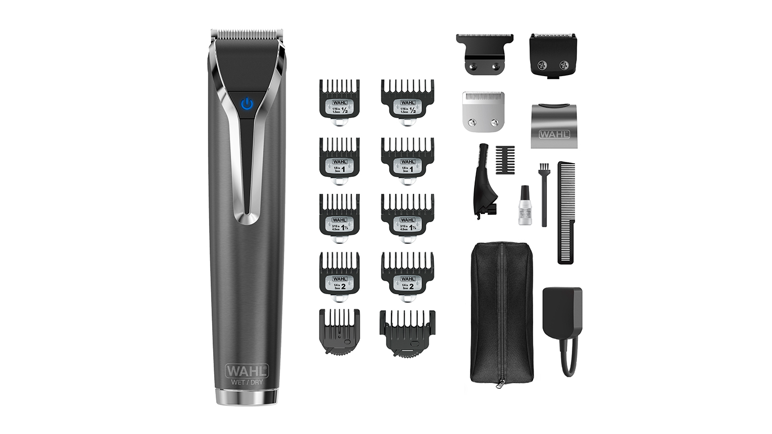 Wahl Wet & Dry Cordless Trimmer - Slate/Chrome (WA9898-112)