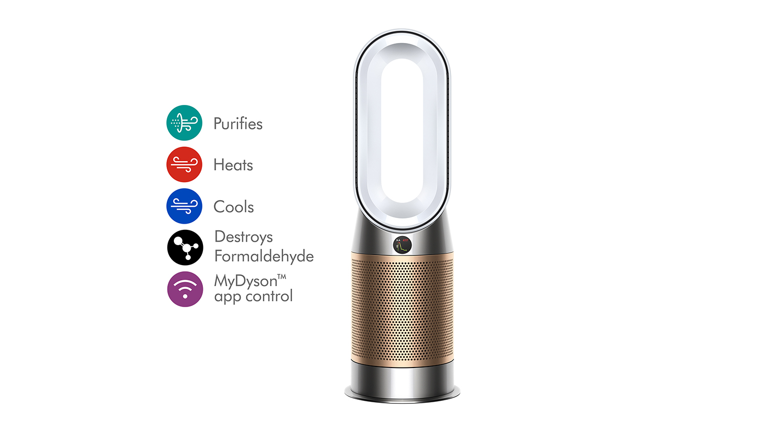 Dyson HP12 Purifier Hot+Cool HP2 De-NOx Fan Heater - White