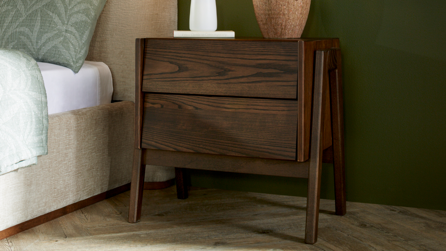 Alexa 2 Drawer Bedside Table