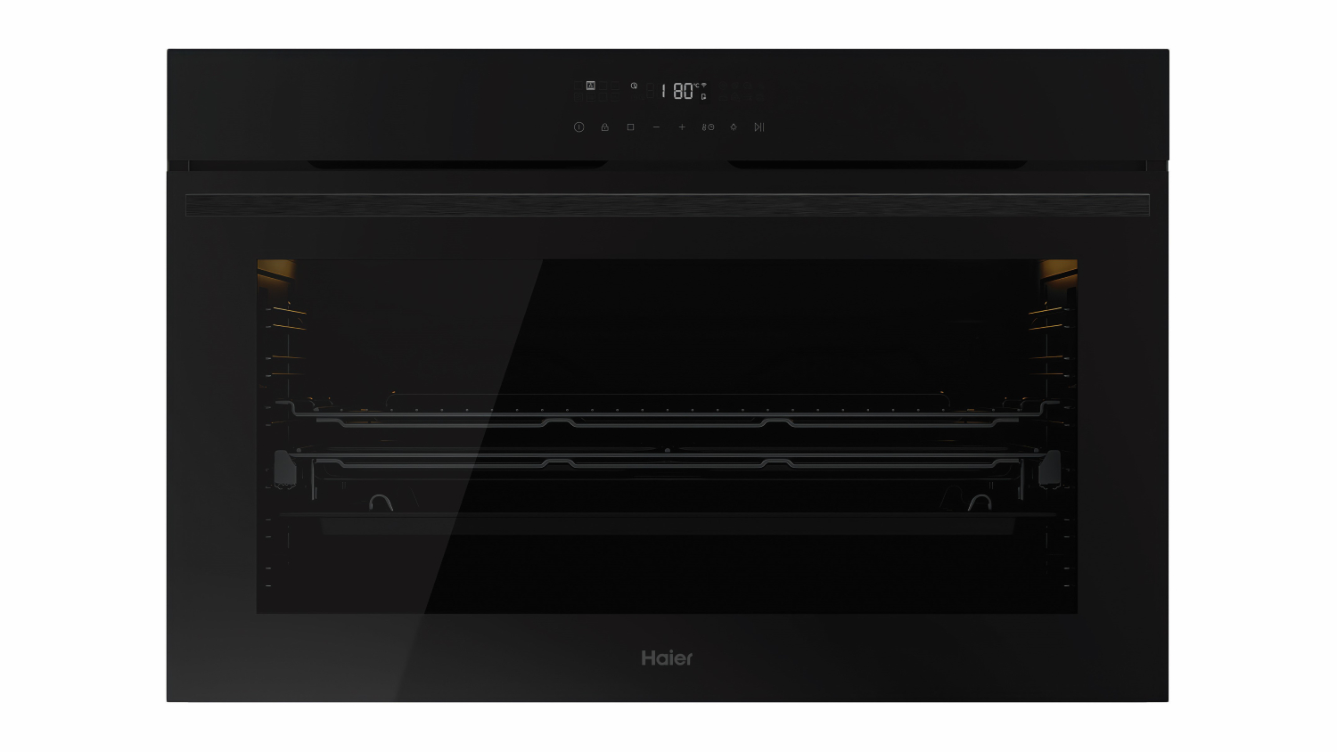 Haier 90cm Smart Built-In Large Oven with 16 Functions - Black (HWO90S16TB3)