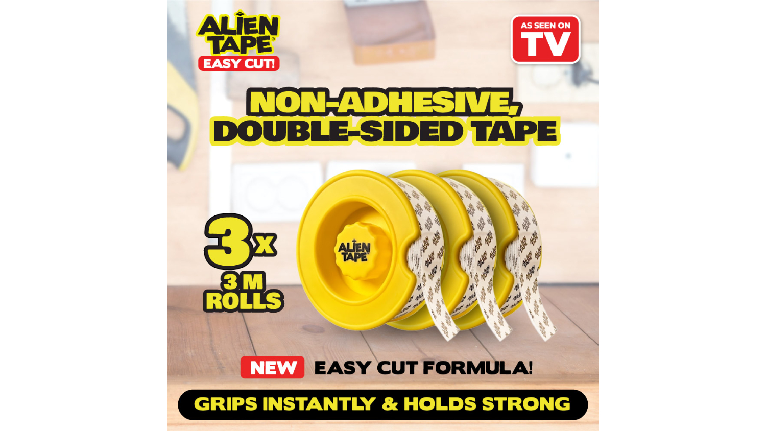 As Seen On TV Easy Cut Alien Tape 3pcs.