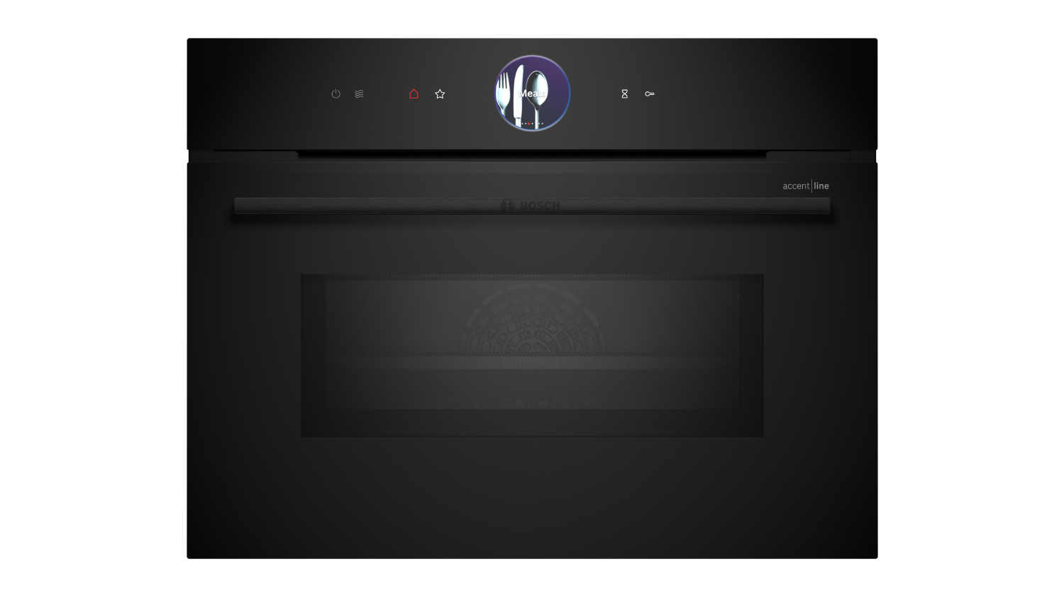 Bosch 60cm Smart Built-In Microwave Oven with 20 Functions - Black (CMG936AB1A)