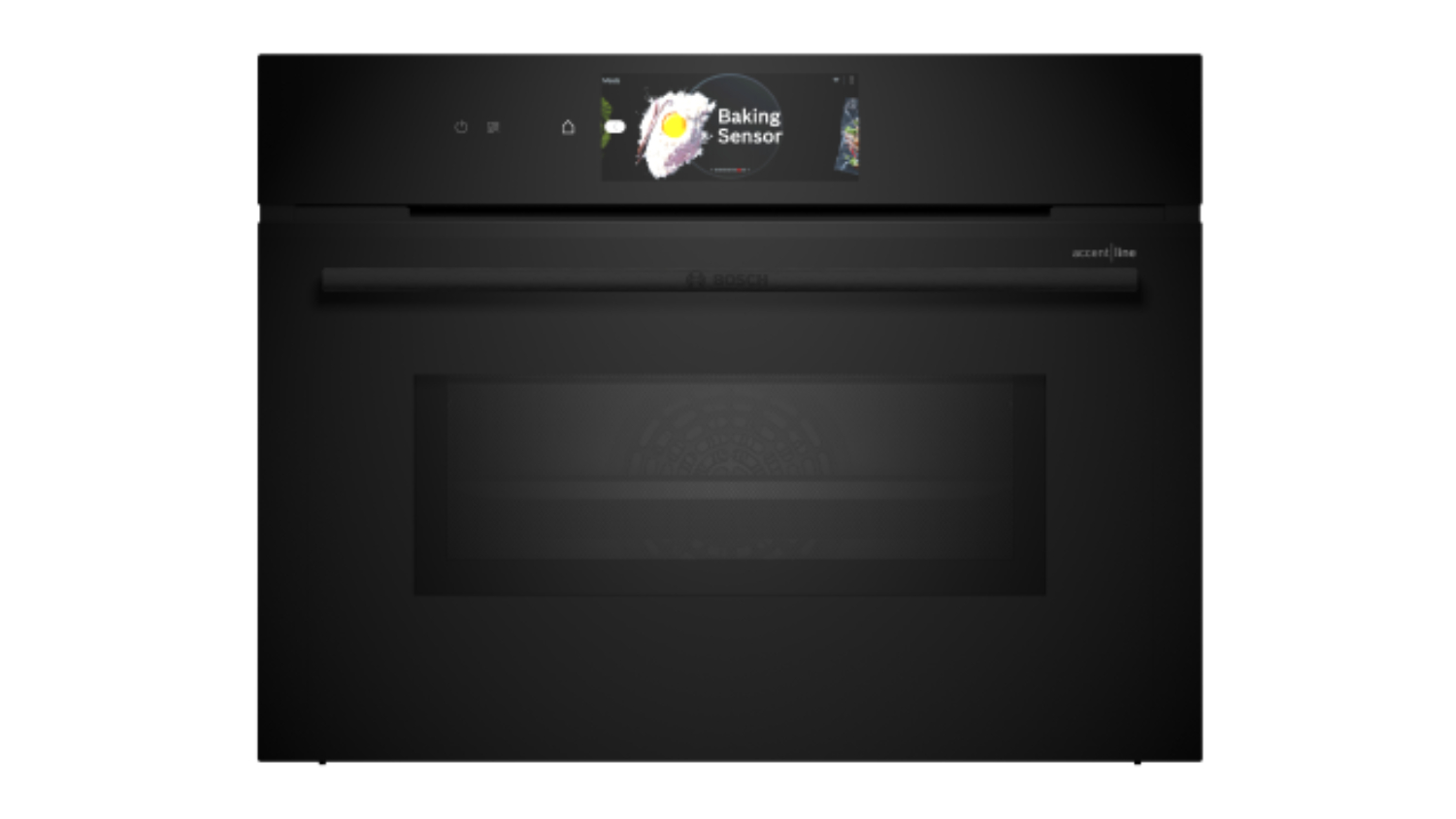 Bosch 60cm Smart Built-In Microwave Oven with 20 Functions - Black (CMG978NB1A)
