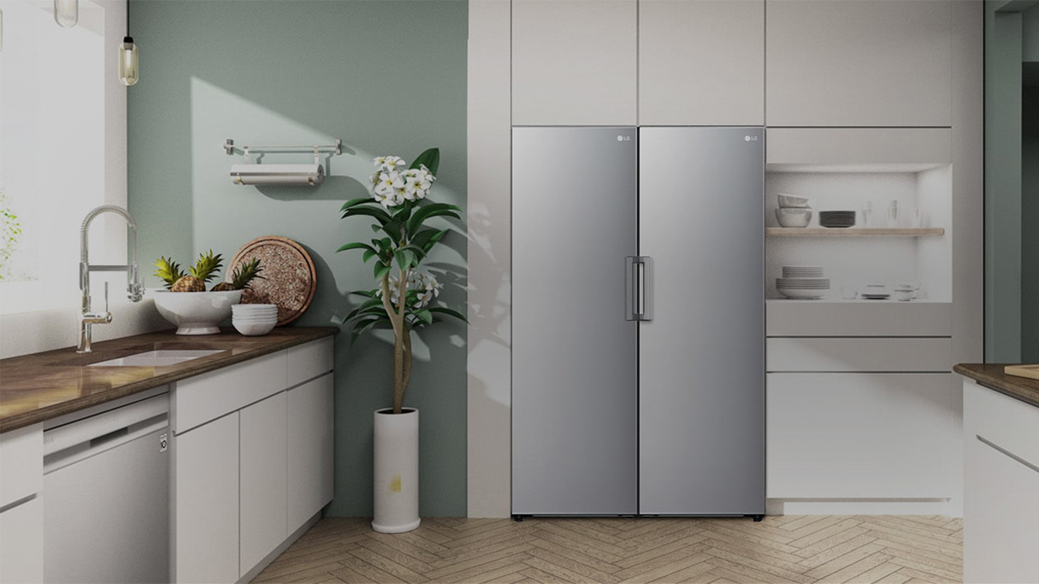 LG 386L Single Door Fridge - Stainless Steel (GP-R386PL)