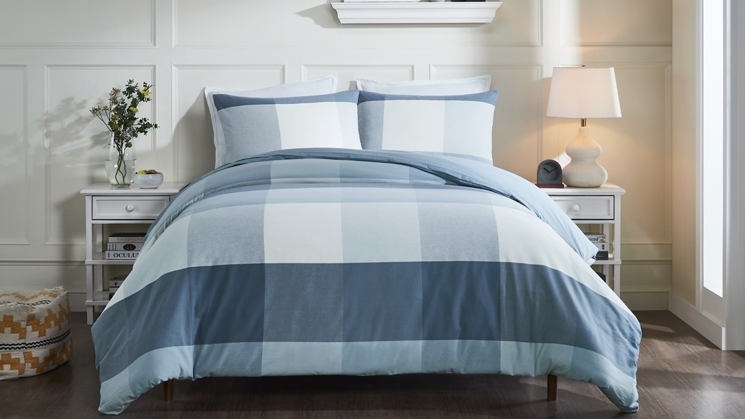 Crossley Denim Duvet Cover Set by L'Avenue - Super King NZ