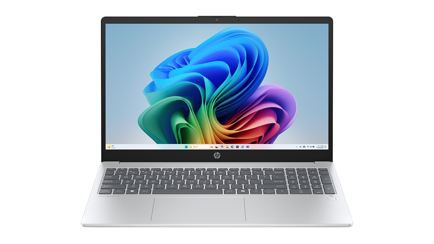 HP OmniBook 3 15.6" Laptop - AMD Ryzen AI 7 24GB-RAM 1TB-SSD Copilot+ PC - Glacier Silver (15-fn0021AU)