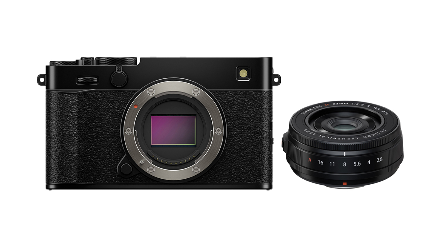 Fujifilm X-E5 Mirrorless Camera with XF 23mm f/2.8 R WR Lens - Black