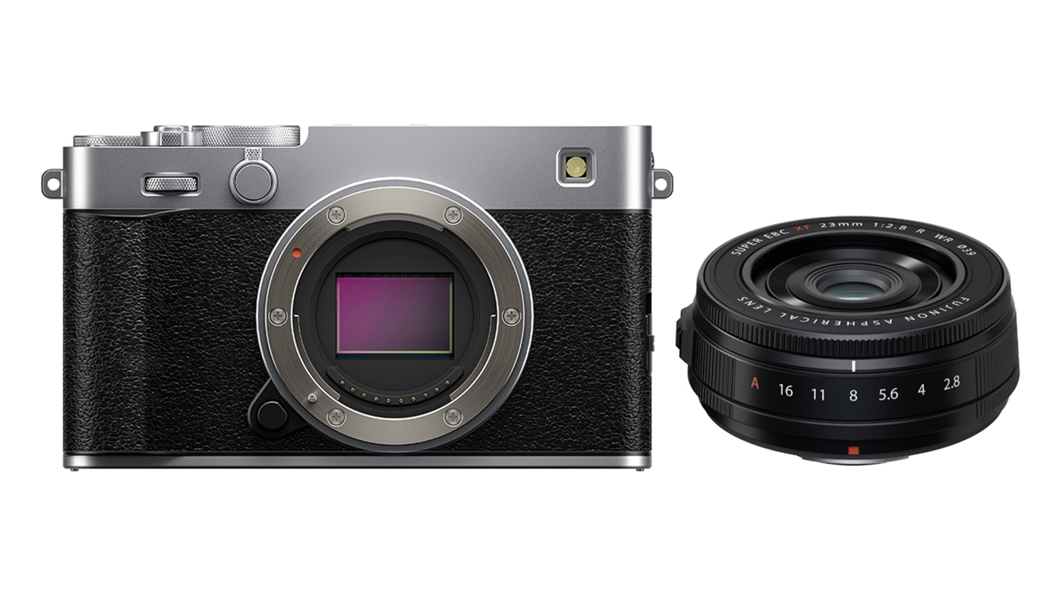 Fujifilm X-E5 Mirrorless Camera with XF 23mm f/2.8 R WR Lens - Silver